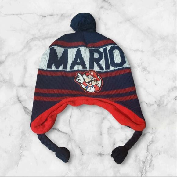 Bio World Super Mario Sock Hat Beanies S/M Winter 2013 Pig Tails - Picture 1 of 10